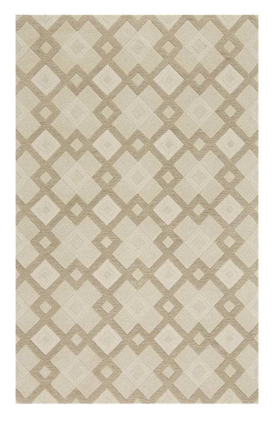 5' X 8' Wool Ivory Area Rug - Homeroots - Flyclothing LLC