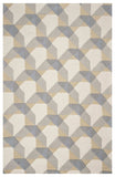 5' X 8' Wool Ivory Or Grey Area Rug - Homeroots - Flyclothing LLC