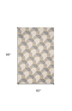5' X 8' Wool Ivory Or Grey Area Rug - Homeroots - Flyclothing LLC