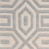 5' X 8' Grey Hand Tufted Geometric Indoor Area Rug - Homeroots - Flyclothing LLC