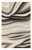 5' X 8' Wool Black Or Beige Area Rug - Homeroots - Flyclothing LLC