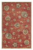 5' X 8' Sienna Floral Vine Wool Indoor Area Rug - Homeroots - Flyclothing LLC