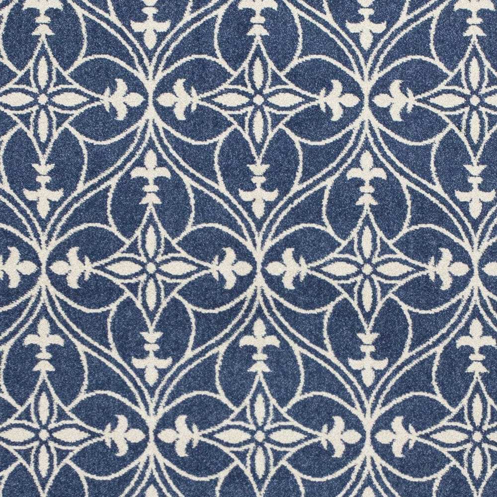 2' X 3' Blue and Ivory Area Rug - Homeroots - Flyclothing LLC