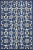 2' X 3' Blue and Ivory Area Rug - Homeroots - Flyclothing LLC