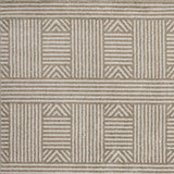 2' X 3' Beige and Ivory Geometric Indoor Outdoor Area Rug - Homeroots - Flyclothing LLC