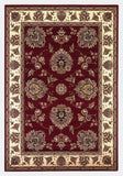 2' X 3' Red Ivory Machine Woven Floral Traditional Indoor Accent Rug - Homeroots - Flyclothing LLC