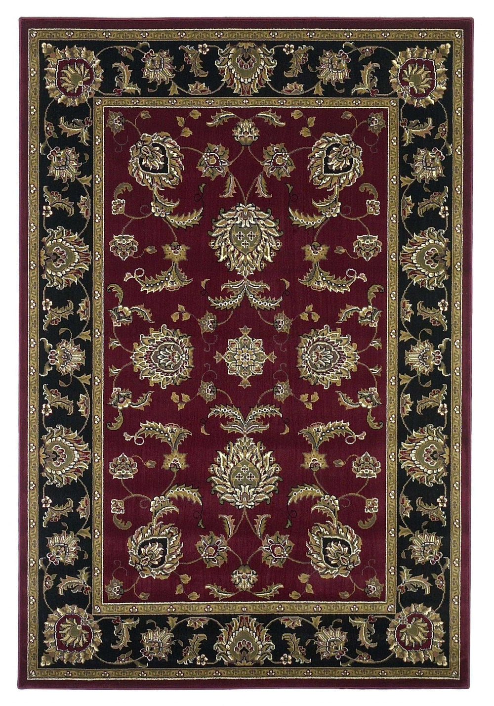 1' X 2' Red Or Black Medieval Inspired Area Rug - Homeroots - Flyclothing LLC