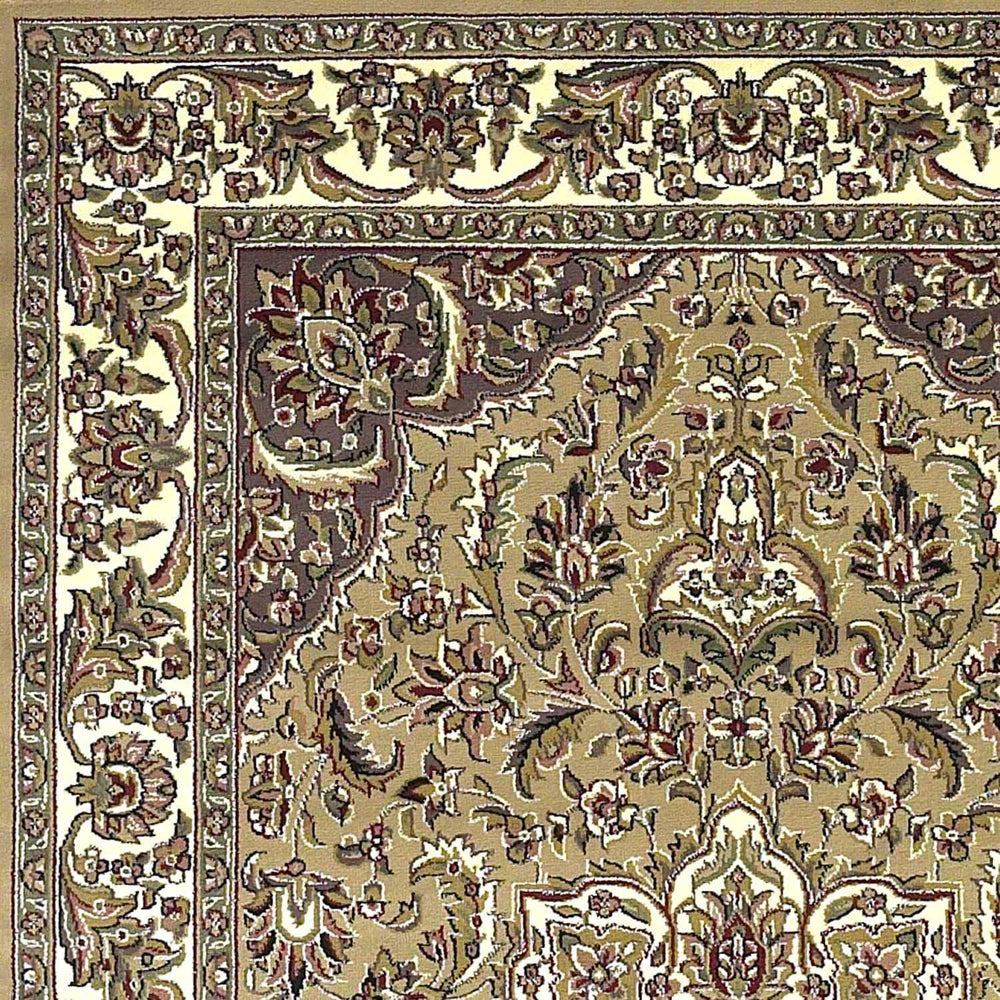 2' X 3' Beige And Ivory Floral Medallion Area Rug - Homeroots - Flyclothing LLC