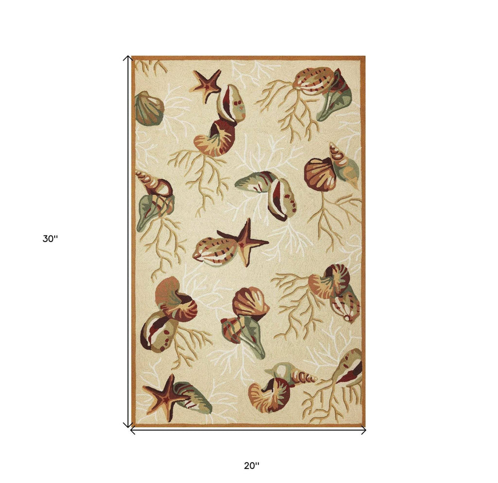 2' X 3' Beige Hand Tufted Area Rug - Homeroots - Flyclothing LLC