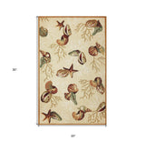 2' X 3' Beige Hand Tufted Area Rug - Homeroots - Flyclothing LLC