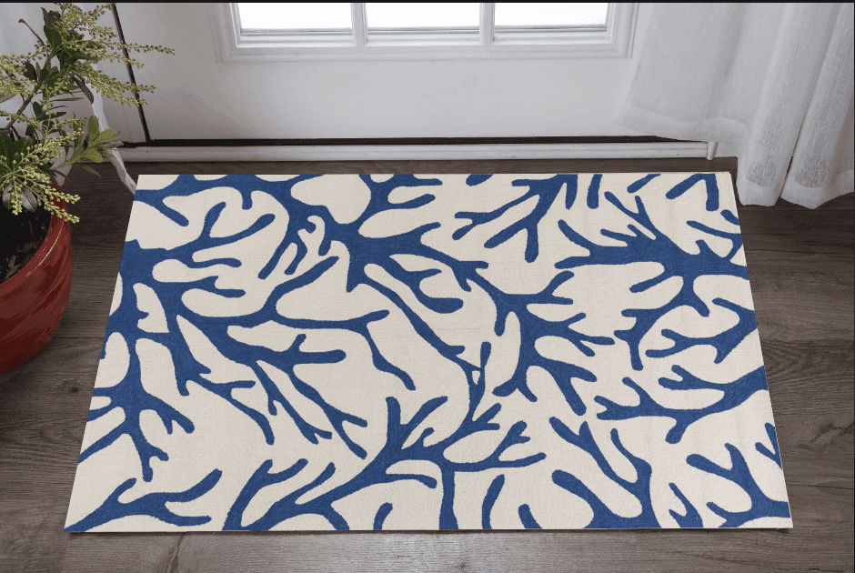 2' X 3' Blue Hand Tufted Area Rug - Homeroots - Flyclothing LLC
