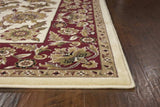 2' X 3' Polypropylene Ivory Or Red Accent Rug - Homeroots - Flyclothing LLC