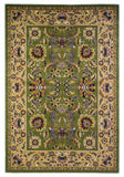 2' X 3' Green Taupe Machine Woven Floral Traditional Indoor Accent Rug - Homeroots - Flyclothing LLC