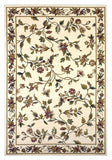 2' X 3' Ivory Machine Woven Floral Vines Indoor Accent Rug - Homeroots - Flyclothing LLC