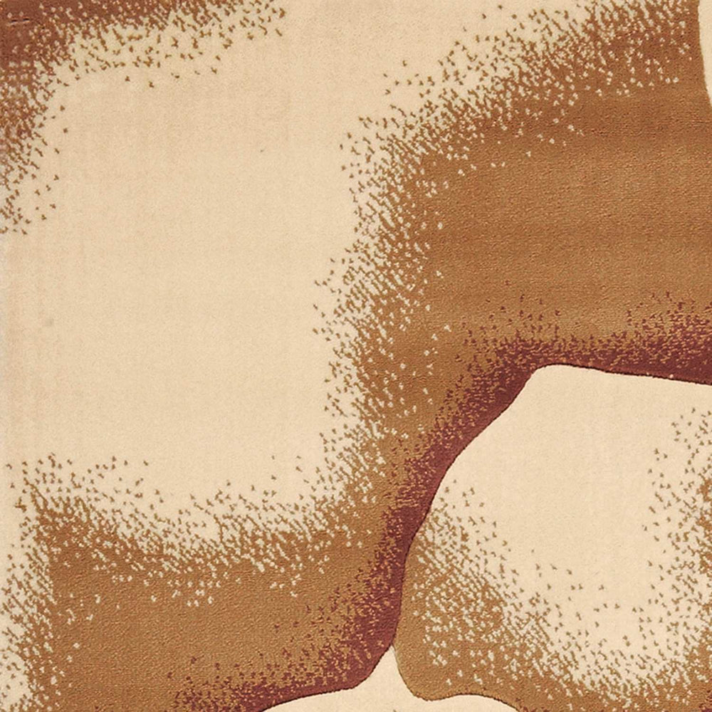 2' X 3' Ivory Machine Woven Hand Carved Oversized Floral Indoor Accent Rug - Homeroots - Flyclothing LLC