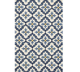 2' X 3' Ivory and Blue Moroccan Handmade Indoor Outdoor Area Rug - Homeroots - Flyclothing LLC