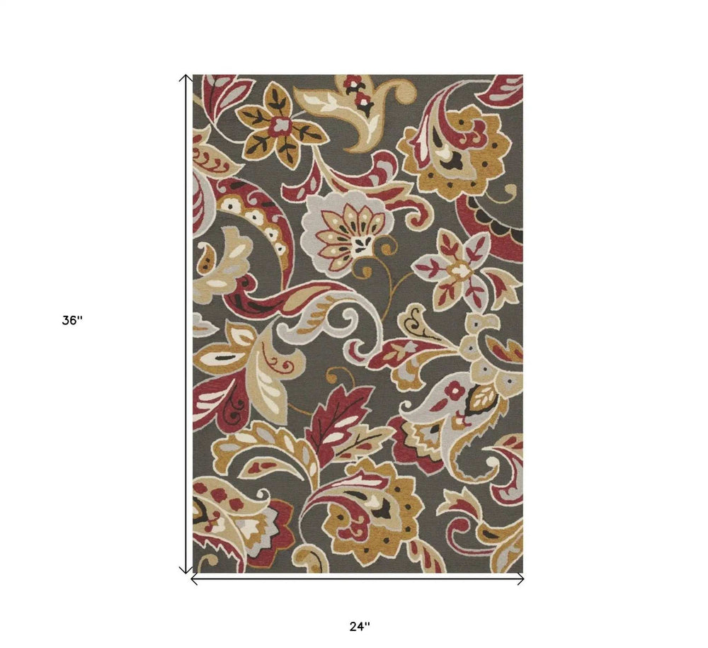 2' X 3' Taupe Hand Tufted Area Rug - Homeroots - Flyclothing LLC