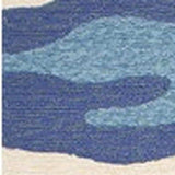 2' X 3' Blue and Ivory Abstract Handmade Indoor Outdoor Area Rug - Homeroots - Flyclothing LLC