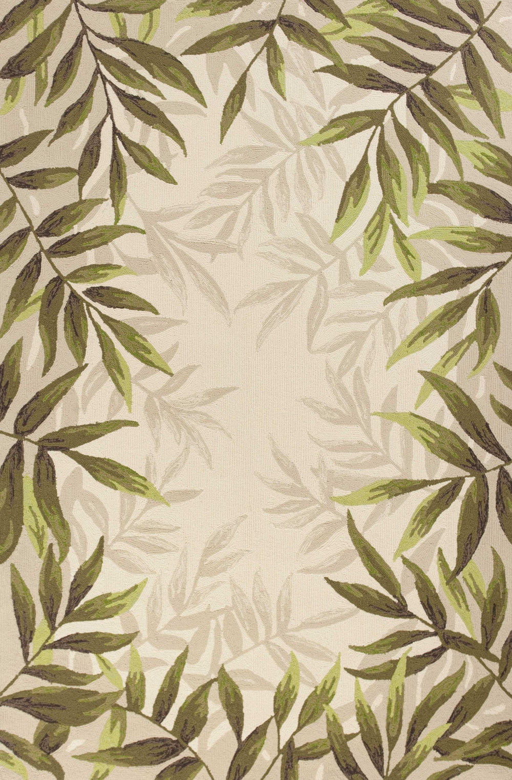 2' X 3' Beige Floral Handmade Indoor Outdoor Area Rug - Homeroots - Flyclothing LLC