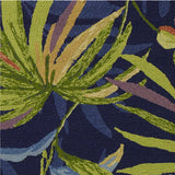 2' X 3' Blue Floral Handmade Indoor Outdoor Area Rug - Homeroots - Flyclothing LLC