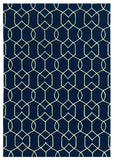 2' X 3' Navy Blue Hand Hooked Area Rug - Homeroots - Flyclothing LLC