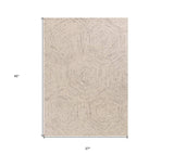 2' X 4' Ivory Wool Hand Tufted Area Rug - Homeroots - Flyclothing LLC