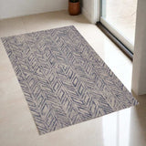 2' X 4' Blue Wool Hand Tufted Area Rug - Homeroots - Flyclothing LLC