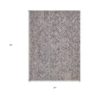2' X 4' Blue Wool Hand Tufted Area Rug - Homeroots - Flyclothing LLC