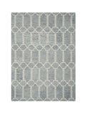2' X 4' Blue Wool Geometric Hand Tufted Area Rug - Homeroots - Flyclothing LLC