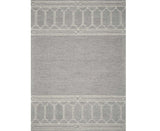 2' X 4' Gray Wool Ogee Hand Tufted Area Rug - Homeroots - Flyclothing LLC