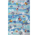2' X 4' Blue Fish and Coral Hand Tufted Area Rug - Homeroots - Flyclothing LLC