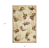 2' X 4' Beige Hand Tufted Area Rug - Homeroots - Flyclothing LLC