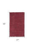 2' X 4' Polyester Red Heather Area Rug - Homeroots - Flyclothing LLC