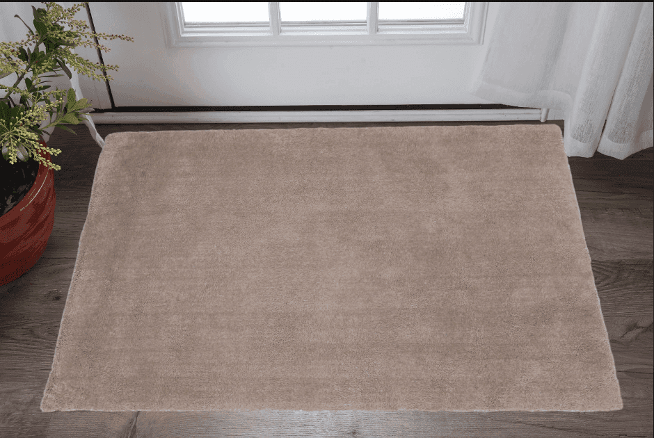 2' X 4' Beige Indoor Shag Rug - Homeroots - Flyclothing LLC