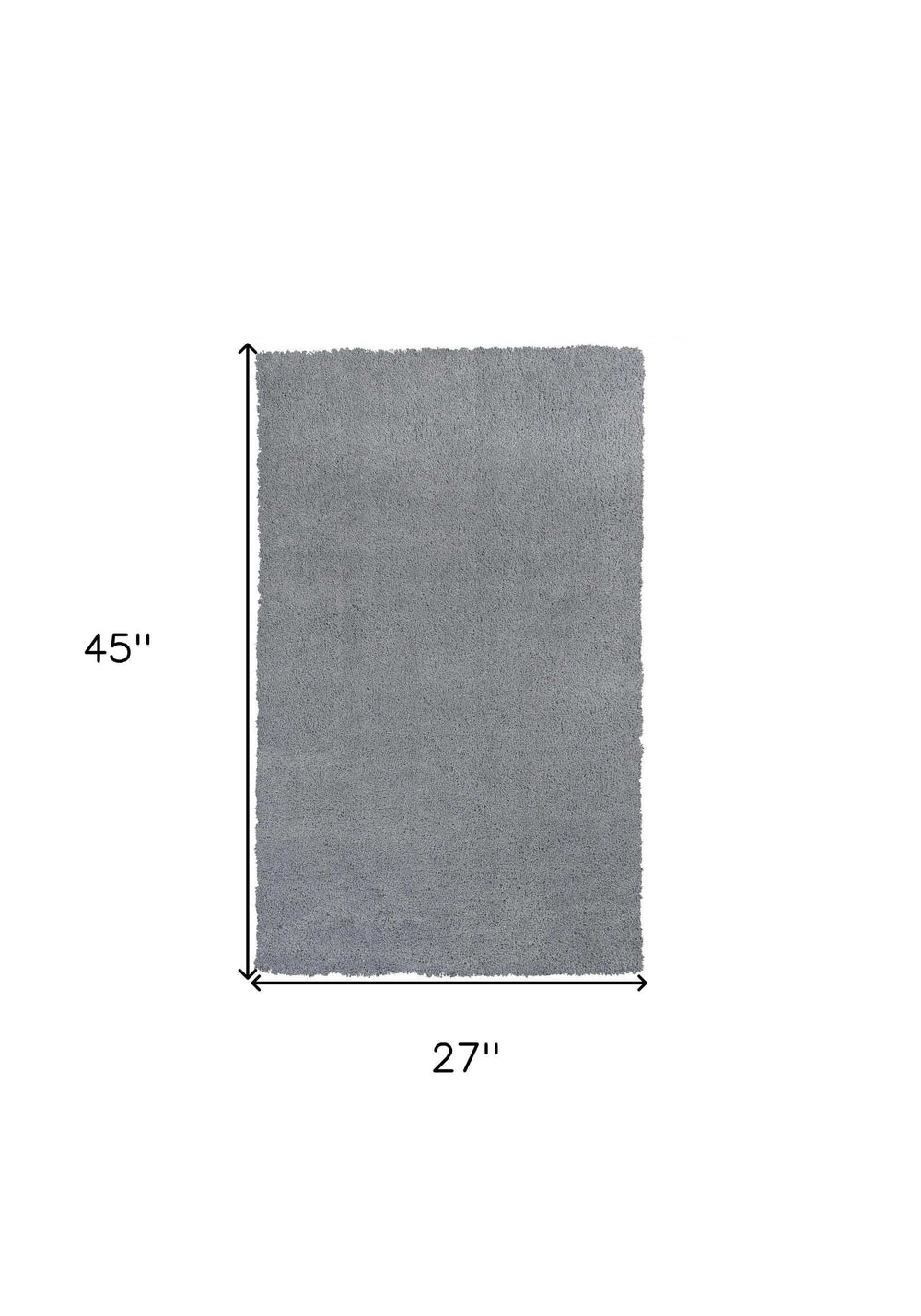 2' X 4' Polyester Grey Area Rug - Homeroots - Flyclothing LLC