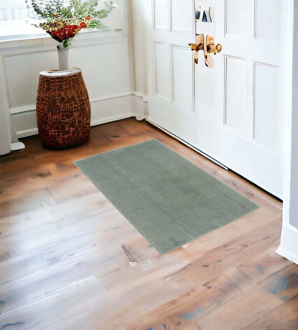 2' X 4' Polyester Slate Area Rug - Homeroots - Flyclothing LLC