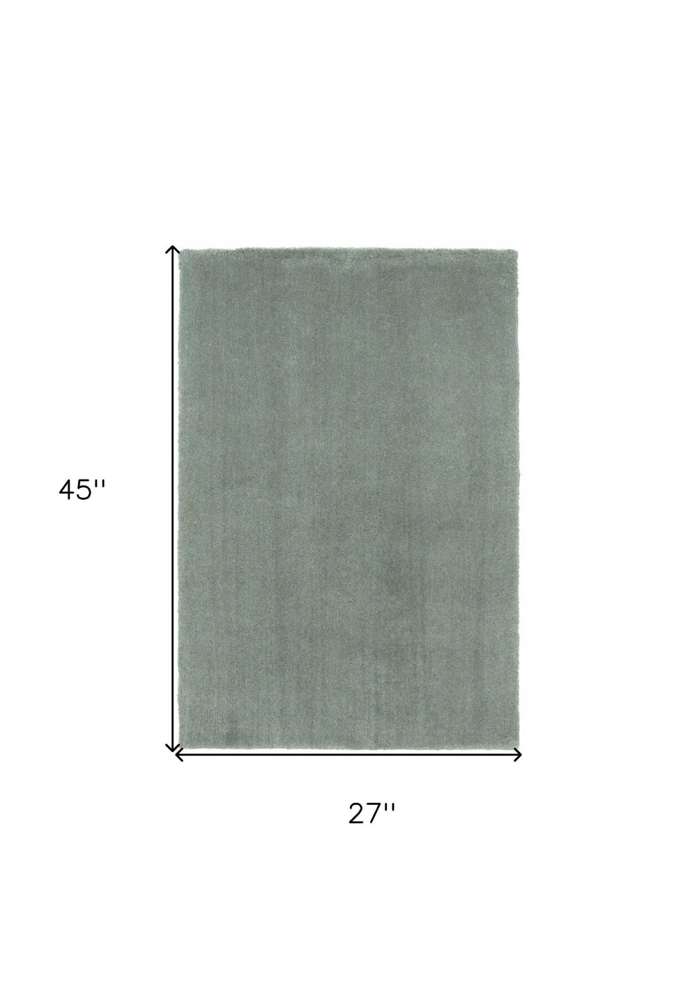 2' X 4' Polyester Slate Area Rug - Homeroots - Flyclothing LLC