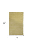 2' X 4' Canary Yellow Indoor Shag Rug - Homeroots - Flyclothing LLC