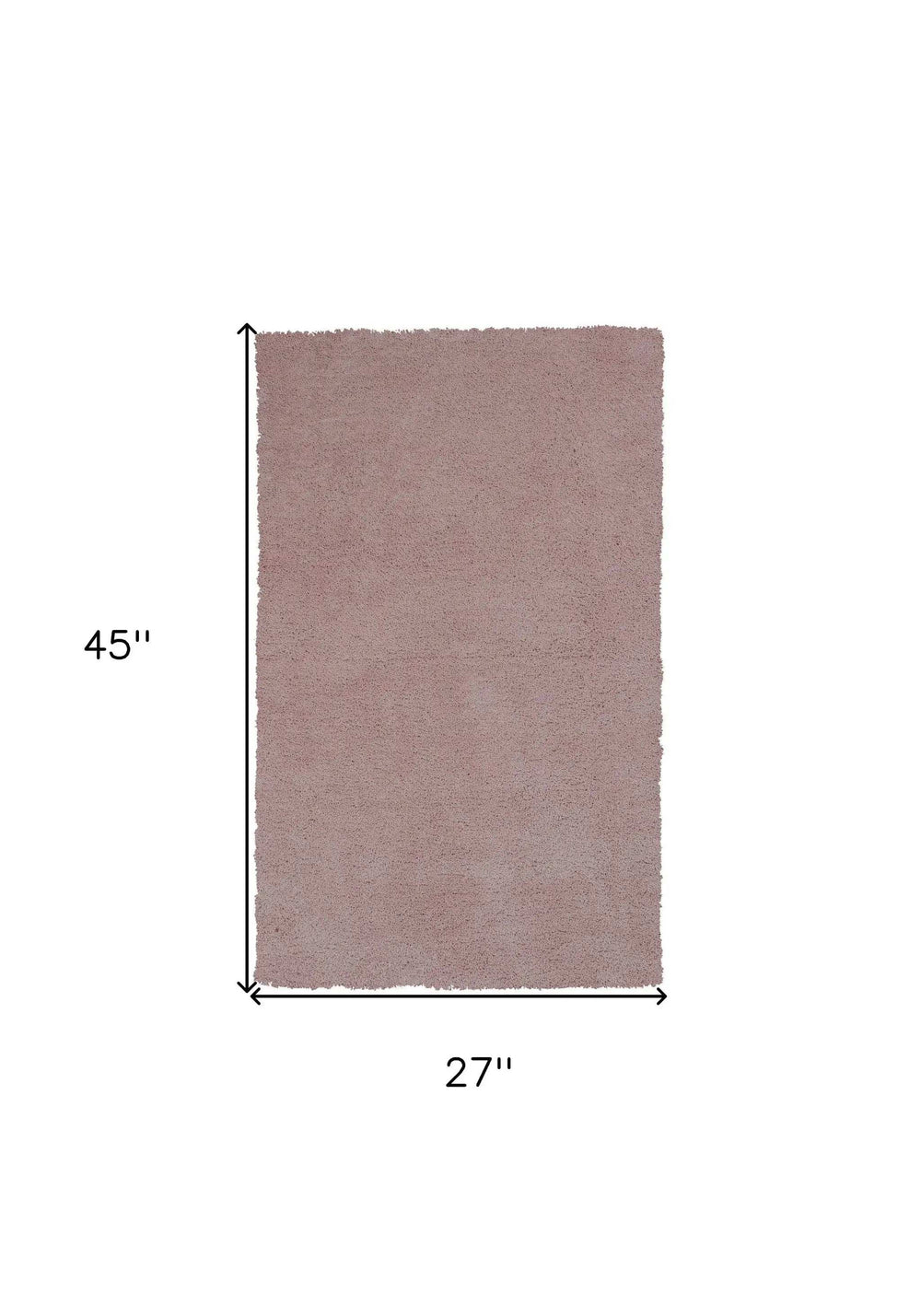 2' X 4' Polyester Rose Pink Area Rug - Homeroots - Flyclothing LLC