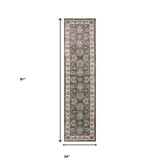 8' Grey Or Ivory Polypropylene Runner Rug - Homeroots - Flyclothing LLC