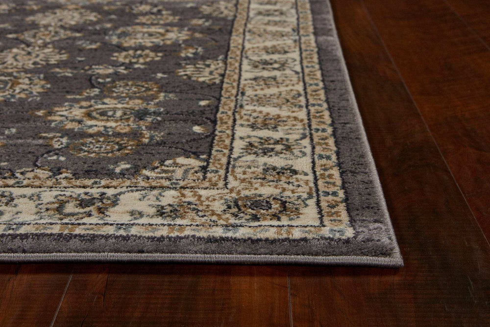 8' Grey Or Ivory Polypropylene Runner Rug - Homeroots - Flyclothing LLC