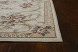 3' X 5' Ivory Bordered Floral Indoor Area Rug - Homeroots - Flyclothing LLC