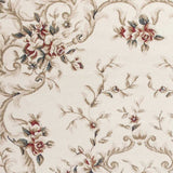 3' X 5' Ivory Bordered Floral Indoor Area Rug - Homeroots - Flyclothing LLC