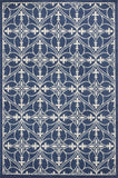 3' X 5' Blue and Ivory Area Rug - Homeroots - Flyclothing LLC