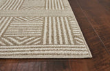 3' X 5' Beige and Ivory Geometric Indoor Outdoor Area Rug - Homeroots - Flyclothing LLC