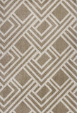 3' X 5' Beige Geometric Indoor Outdoor Area Rug - Homeroots - Flyclothing LLC