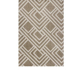 3' X 5' Beige Geometric Indoor Outdoor Area Rug - Homeroots - Flyclothing LLC