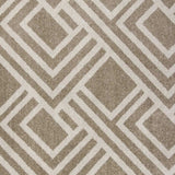 3' X 5' Beige Geometric Indoor Outdoor Area Rug - Homeroots - Flyclothing LLC