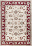 3' X 5' Ivory Red Floral Indoor Area Rug - Homeroots - Flyclothing LLC