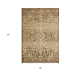 3' X 5' Beige Area Rug - Homeroots - Flyclothing LLC